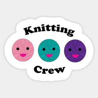 Knitting Crew Funny Kawaii Yarn Sticker